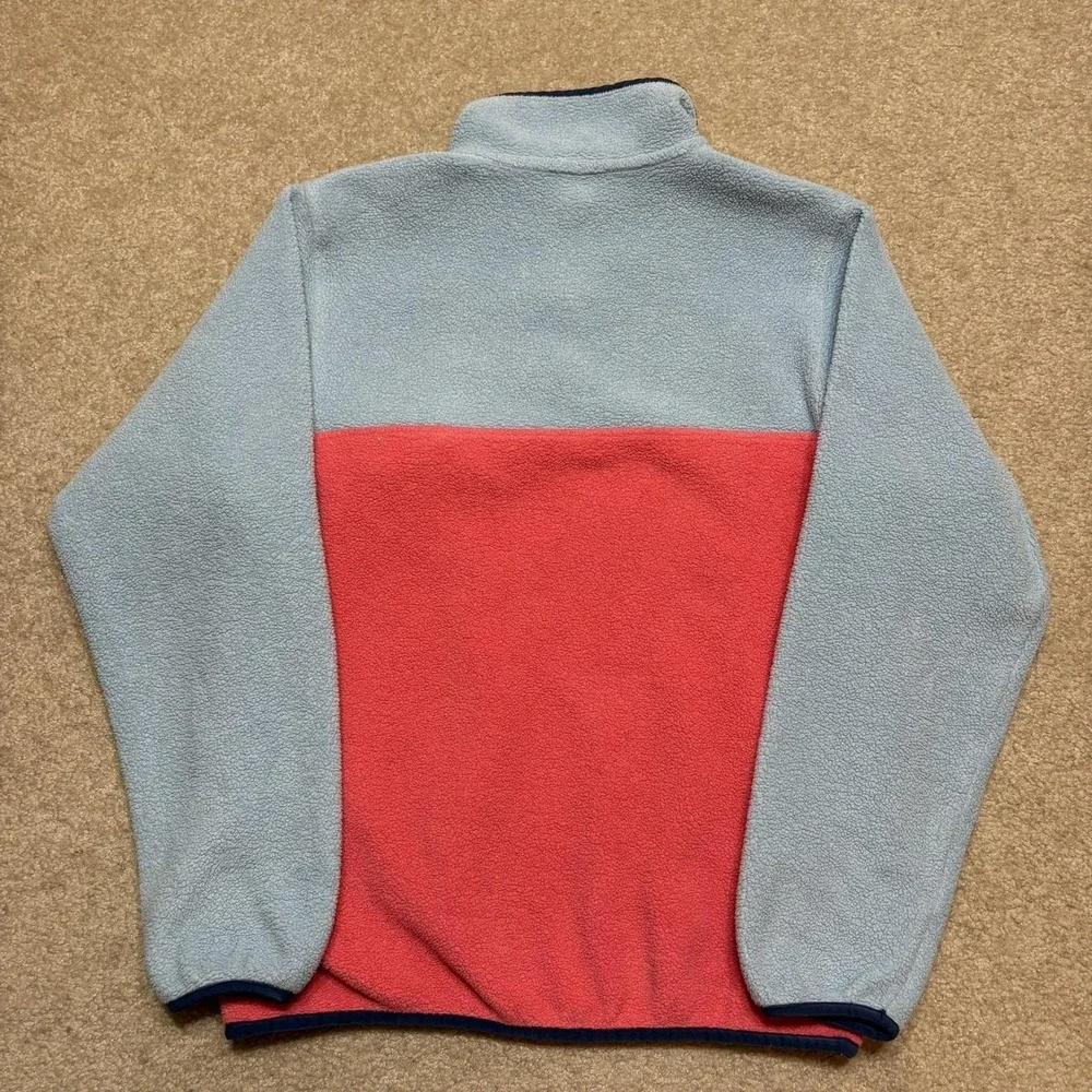Patagonia Synchilla Fleece Jacket‎ Youth Large 12 Blue Red Snap-T Colorblock